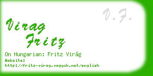 virag fritz business card